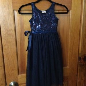 Girls Fancy Black Dress Size XS